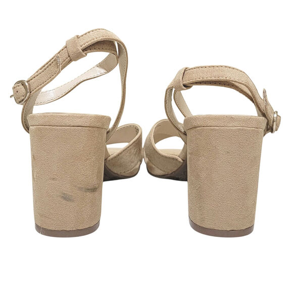 Charter Club Women Kyraa Ankle Strap Sandals Size US 7.5M Nude Microsuede - Picture 5 of 7